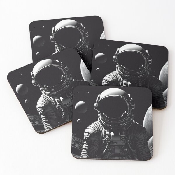 Item preview, Astronaut on a black planet designed and sold by Purpleflex.