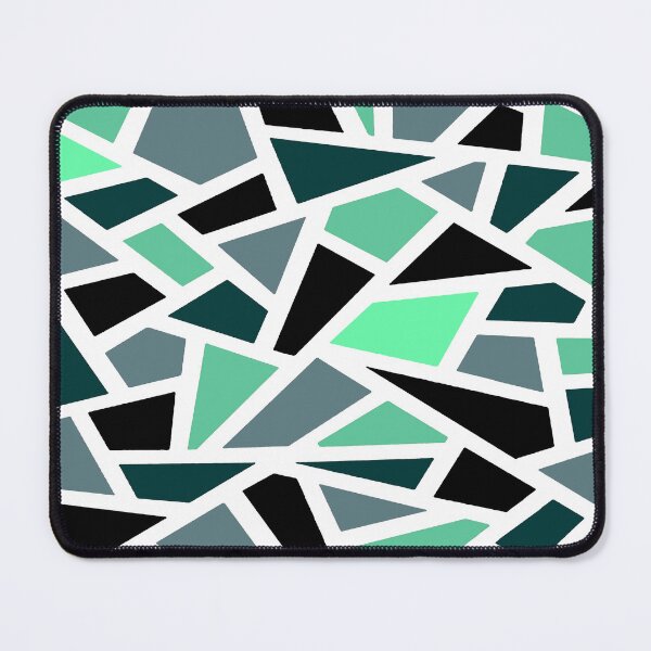 Item preview, Geodesic Abstract Pattern 17 Teal Blue Green designed and sold by taiche.