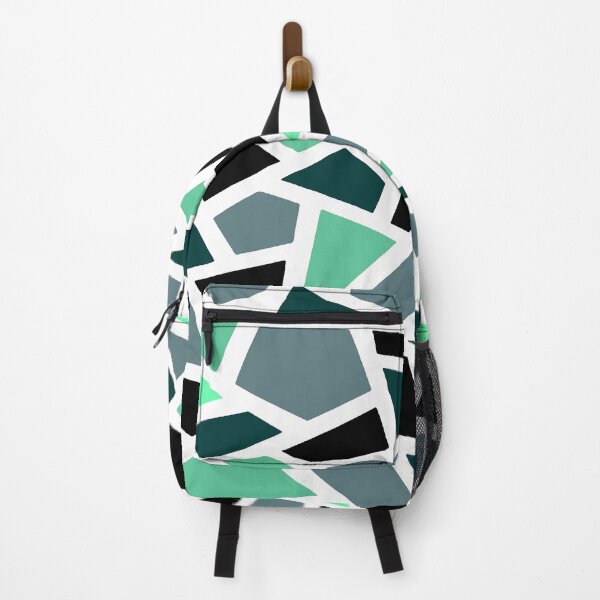 Item preview, Geodesic Abstract Pattern 17 Teal Blue Green designed and sold by taiche.