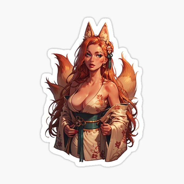 Item preview, Beautiful Cute Kitsune designed and sold by MadeByHaresShop.