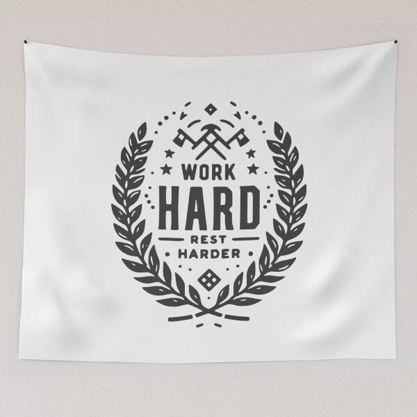 Item preview, Work Hard Rest Harder designed and sold by Frank Ring.