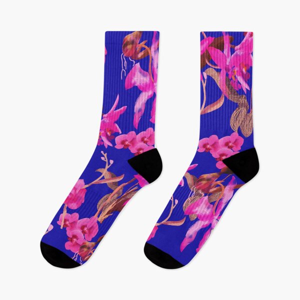 Item preview, Pink Orchid Garden, Bright Flowers. designed and sold by Print-Designs.