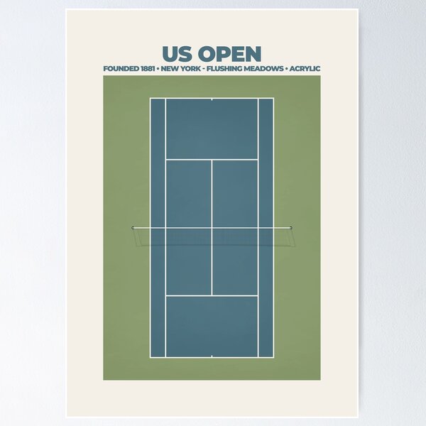 Item preview, US Open Tennis Court Illustration designed and sold by aio.