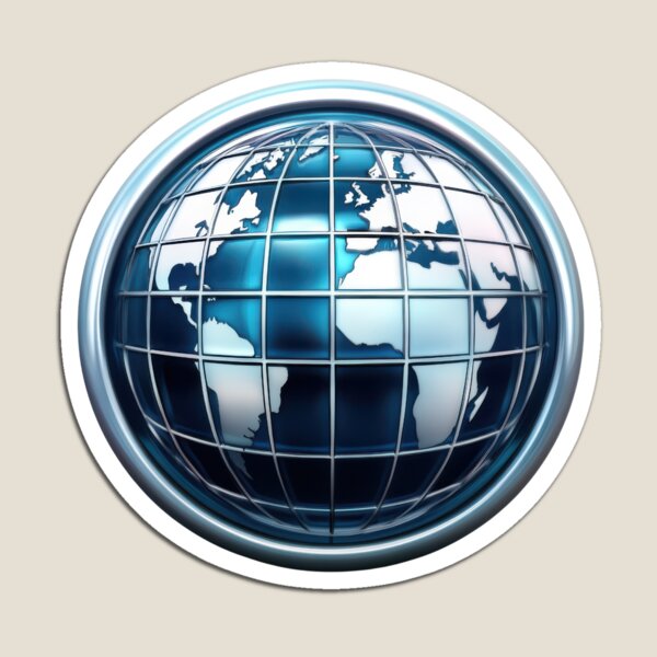 Item preview, 3D globe with metallic grid design designed and sold by ImagineCorner.