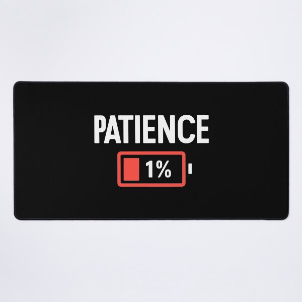 Item preview, Low Battery Patience Design Burnout Relatable Humorous Motivational designed and sold by w1ckerman.