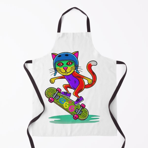 Item preview, Punk Cat on Skateboard designed and sold by Pattamo1.