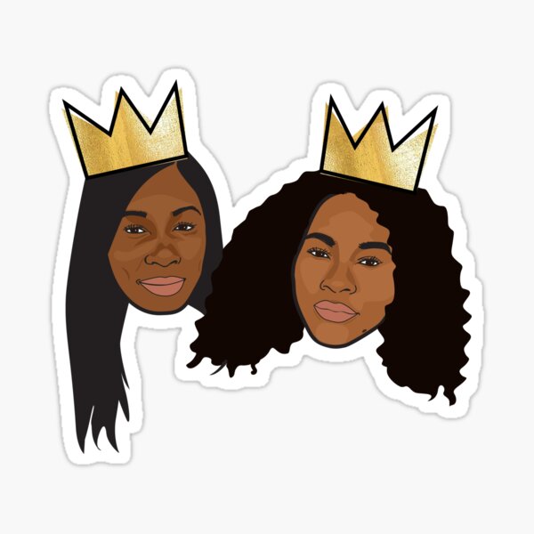 Item preview, Venus and Serena Williams Two Queens designed and sold by kdmadeit.