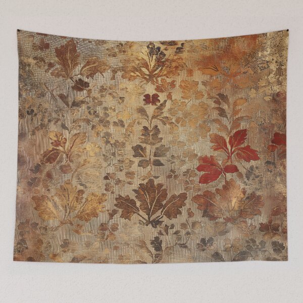 Item preview, Golden Harvest: Rustic Faded Floral Tapestry designed and sold by Octavia Soldani.