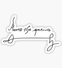 Signature of Anne Boleyn Sticker