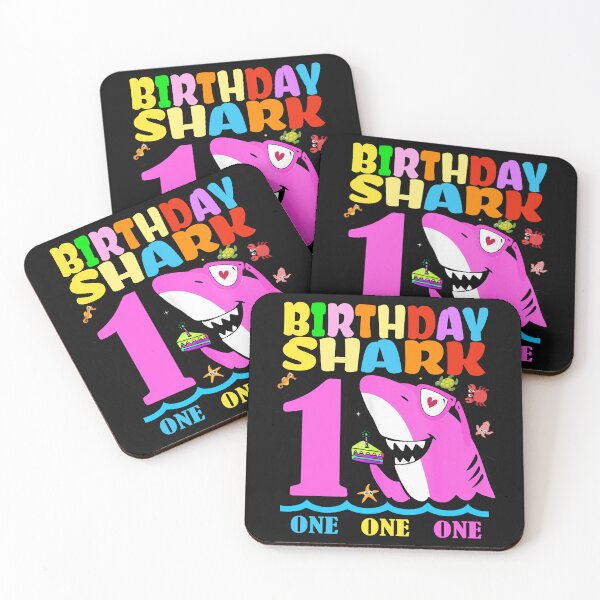 Item preview, 1 year Birthday Shark Girl ,1st anniversary, Birthday one one one designed and sold by BASKF.