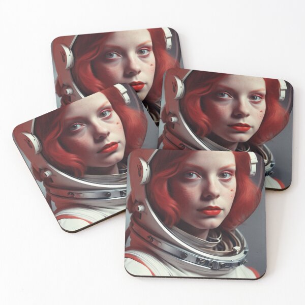 Item preview, Astronaut red girl apollo mission designed and sold by Purpleflex.