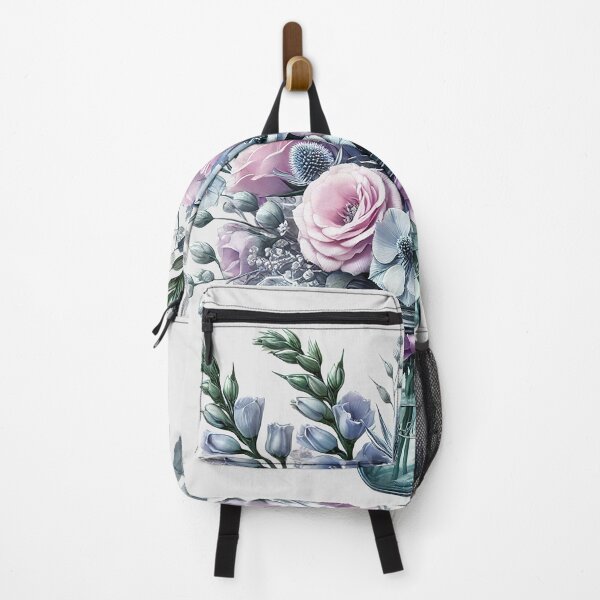 Item preview, Whimsical Lisianthus and Sea Holly Floral Art designed and sold by AlexandruStoian.