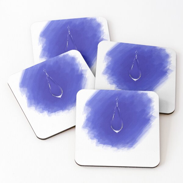 Item preview, Water dropping blue painting designed and sold by Wish Design.