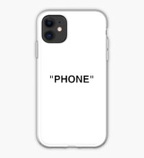 Off White inspirierte Anführungszeichen Design iPhone-Hülle & Cover