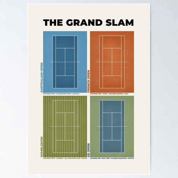 Item preview, The Grand Slam Tennis Court Illustration designed and sold by aio.