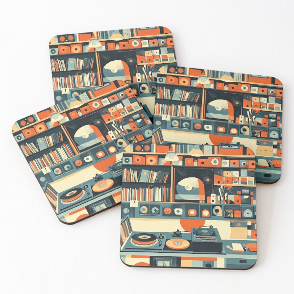 Item preview, Retro Vinyl records from the 70's and 80's designed and sold by Wit & Wear Company.
