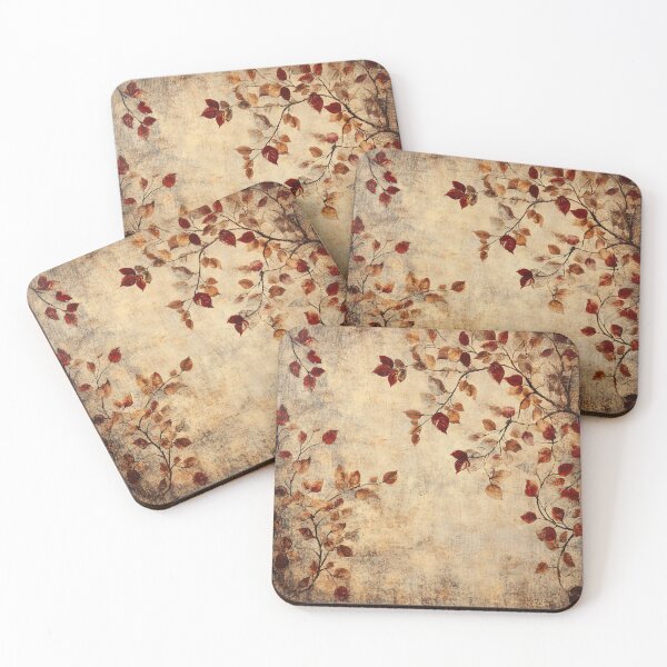 Item preview, Autumn Whisper: Delicate Faded Branches with Fall Leaves designed and sold by Octavia Soldani.