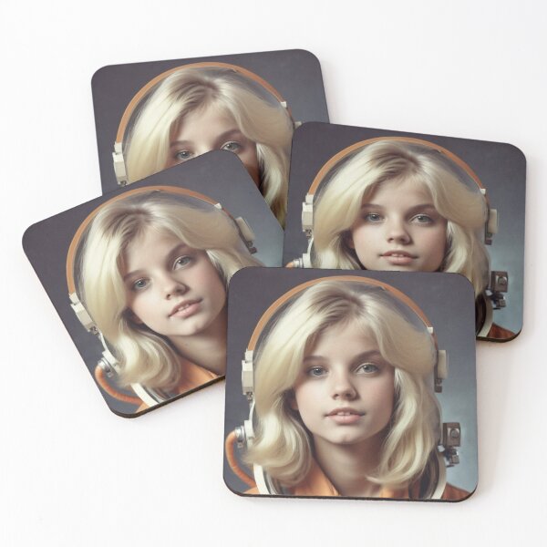 Item preview, Astronaut blonde girl apollo mission designed and sold by Purpleflex.