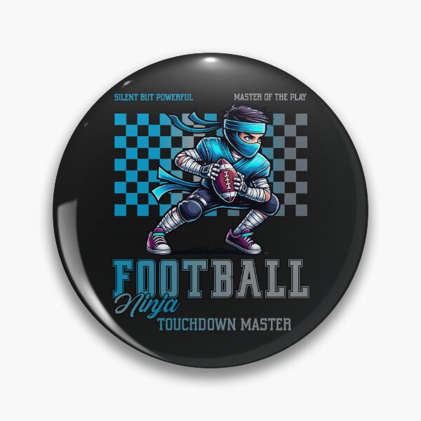 Artikelvorschau, Football Ninja Amerikanischer Football-Fan entworfen und verkauft von RockBeeDesigns.