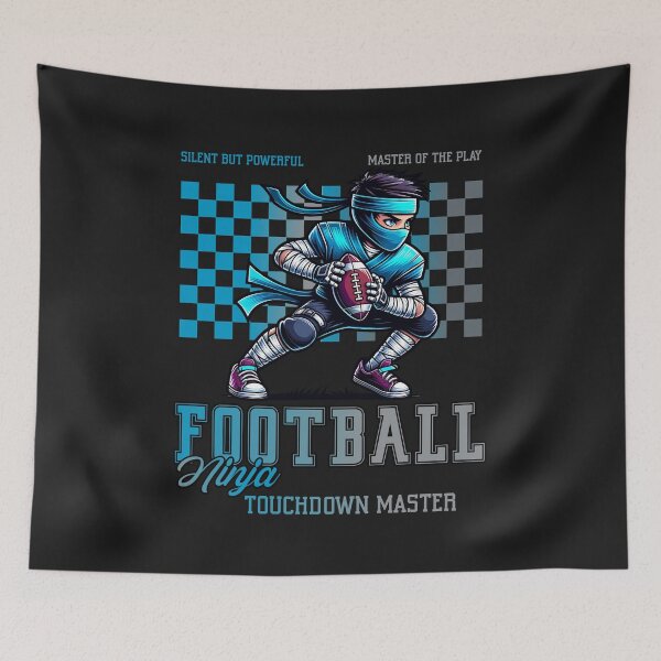 Item preview, Football Ninja American Football Fan designed and sold by RockBeeDesigns.