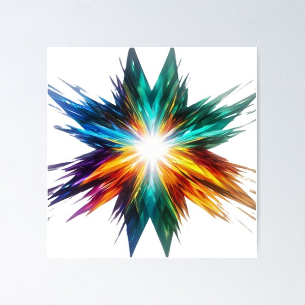 Item preview, Vibrant Spectrum Starburst designed and sold by merve02shop.