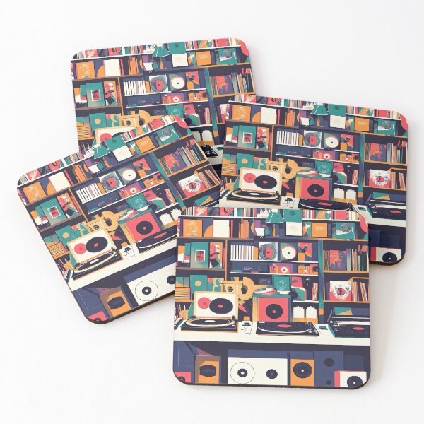Item preview, Retro Vinyl records from the 70's and 80's designed and sold by Wit & Wear Company.