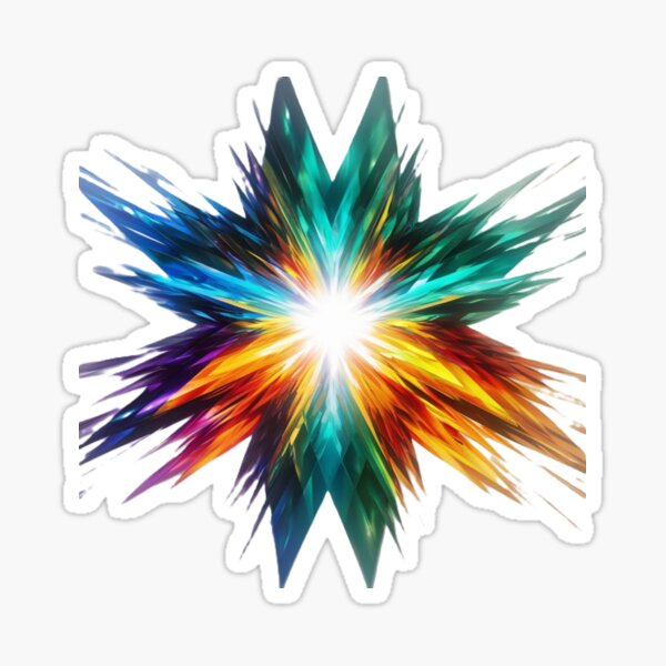 Item preview, Vibrant Spectrum Starburst designed and sold by merve02shop.