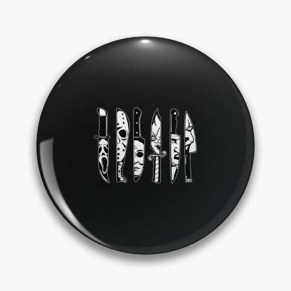 Item preview, Horror Movie Characters in Knives, Funny Halloween Films designed and sold by SavannalCronam.