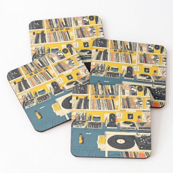 Item preview, Retro Vinyl records from the 70's and 80's designed and sold by Wit & Wear Company.