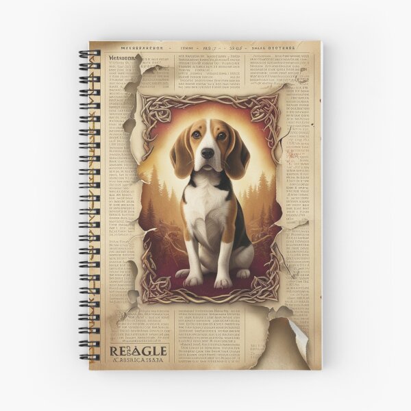Item preview, Beagle Illustration on Distressed Ancient Paper designed and sold by NeatThingLover.