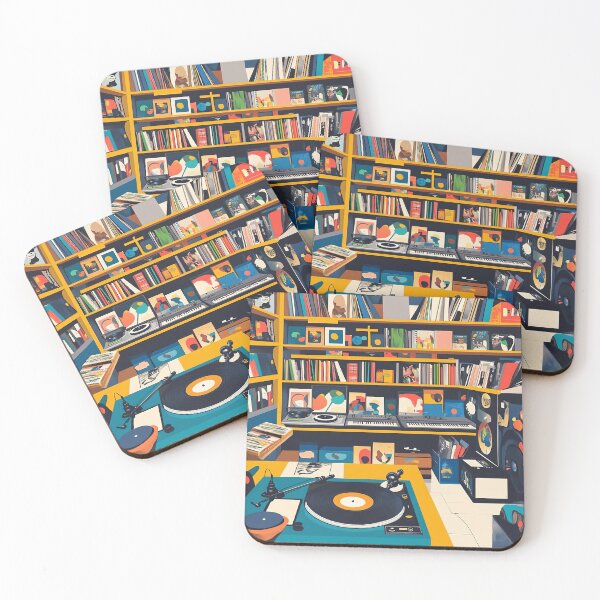 Item preview, Retro Vinyl records from the 70's and 80's designed and sold by Wit & Wear Company.
