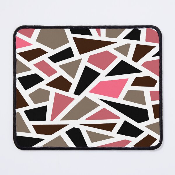Item preview, Geodesic Abstract Pattern 19 Pink Brown Black designed and sold by taiche.