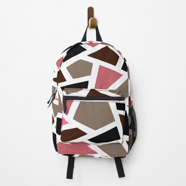 Item preview, Geodesic Abstract Pattern 19 Pink Brown Black designed and sold by taiche.