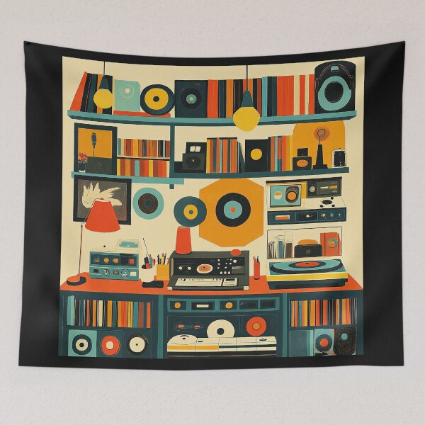 Item preview, Retro Vinyl records from the 70's and 80's designed and sold by Wit & Wear Company.