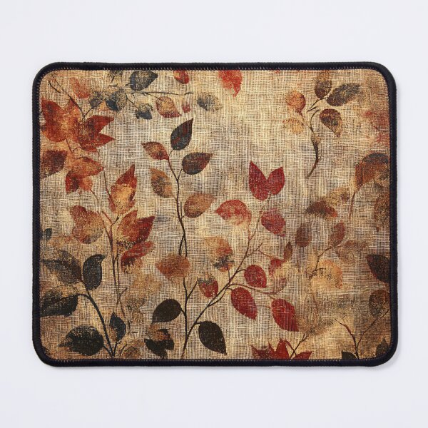 Item preview, Whispering Leaves: Rustic Autumn Foliage on Aged Canvas designed and sold by Octavia Soldani.