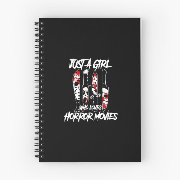 Item preview, Just a Girl Who Loves Horror Movies Characters In Knives  designed and sold by SavannalCronam.