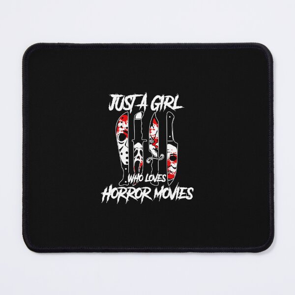 Item preview, Just a Girl Who Loves Horror Movies Characters In Knives  designed and sold by SavannalCronam.