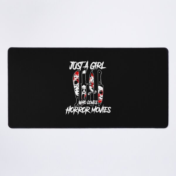 Item preview, Just a Girl Who Loves Horror Movies Characters In Knives  designed and sold by SavannalCronam.