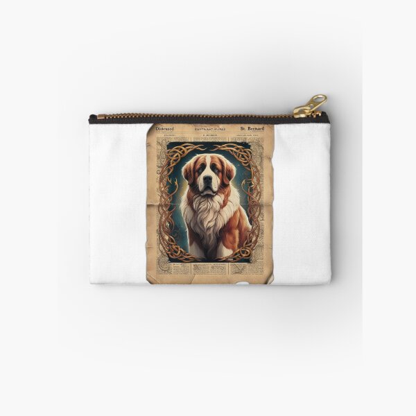 Item preview, Antique St Bernard Illustration on Aged Parchment designed and sold by NeatThingLover.