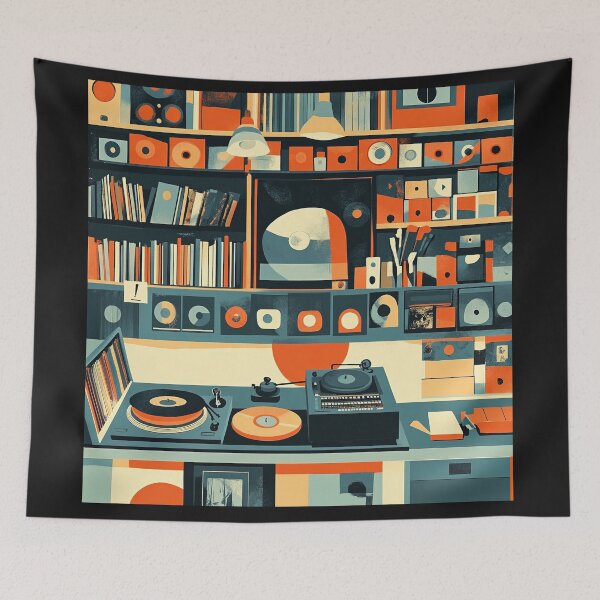 Item preview, Retro Vinyl records from the 70's and 80's designed and sold by Wit & Wear Company.