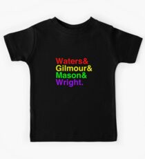 Pink Floyd Band Members Typography Kids Tee