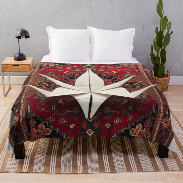 Item preview, Elegant Origami Star on Traditional Rug designed and sold by merve02shop.