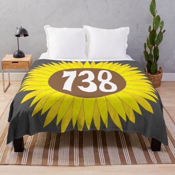 Item preview, Hand Drawn California 738 Area Code Sunflower designed and sold by itsrturn.