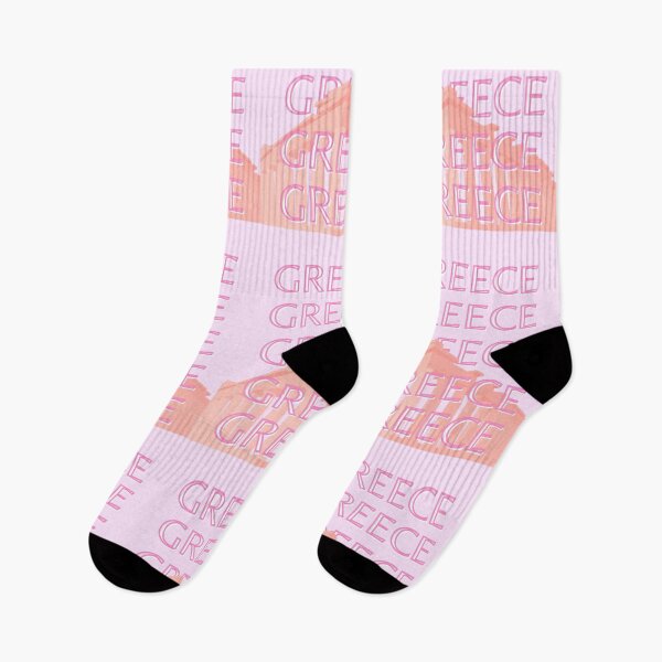 Item preview, Greece, Greek Travel Art, Pastel Travel Art, Pink designed and sold by Magic Love Art Print.
