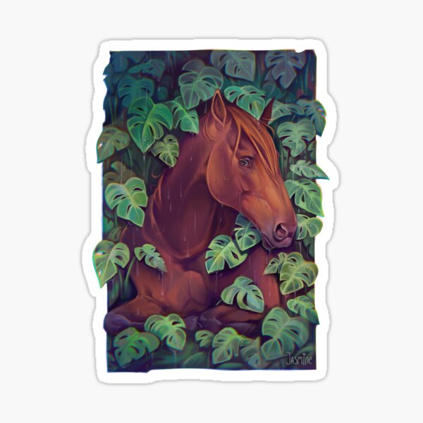 Item preview, Cheval alezan Monsterra designed and sold by Jasmine de Rooy.
