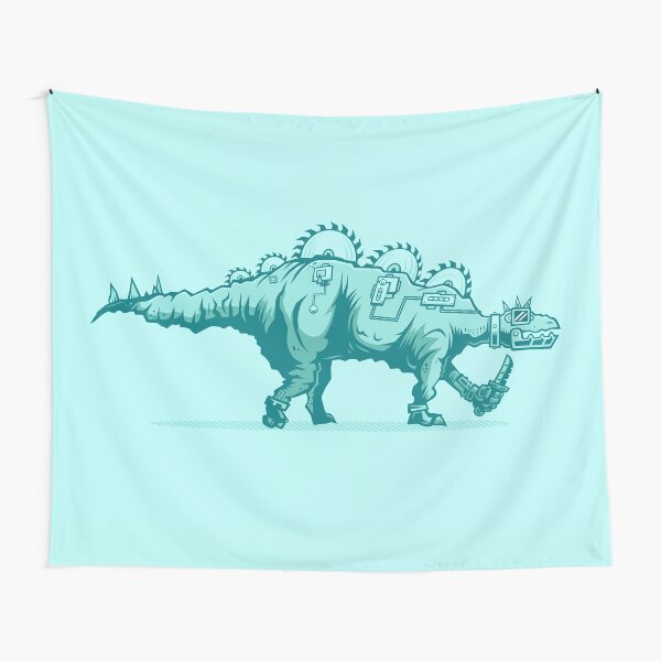 Buzzsaw Stegosaurus Tapestry