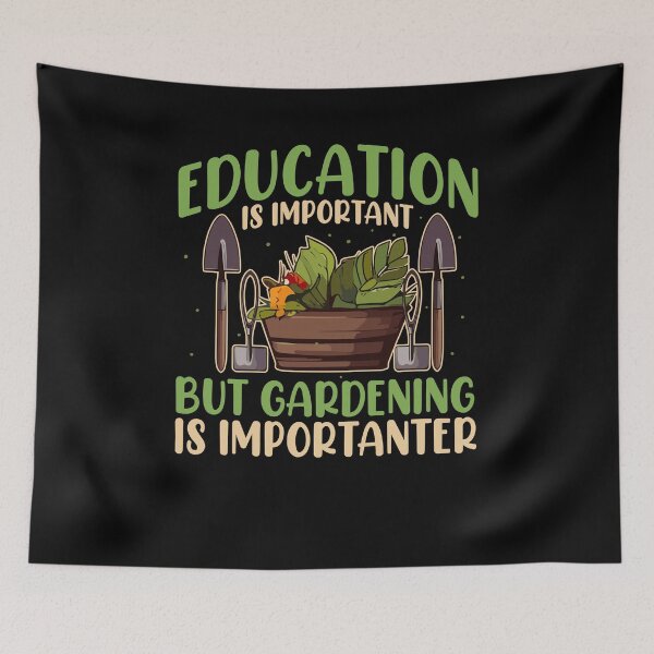 Item preview, Education Is Important but Gardening Is Importanter, Counselor Teacher ADHD Mental Health, Special Education Teacher, Sarcastic Teacher designed and sold by behindthefacts.