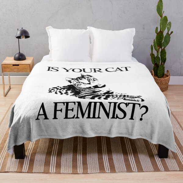 Item preview, is your cat a feminist? funny cat quote designed and sold by bua ✦.