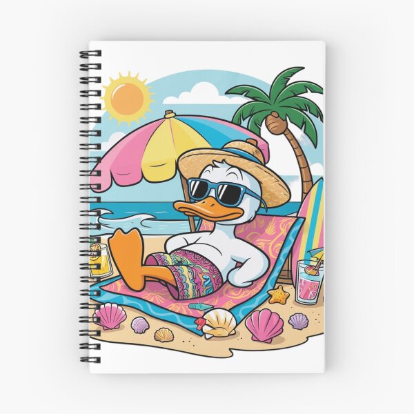 Aperçu de l'œuvre Canard sur la plage créée et vendue par TheDuckStyle.