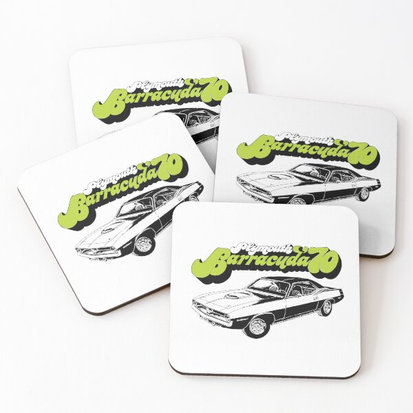 Item preview, 1970 Plymouth Barracuda - green print designed and sold by retropetrol.